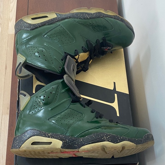 Air Jordan 6 Retro Sz 11.5 Athletic Shoes Champagne & Gr - Picture 9 of 16